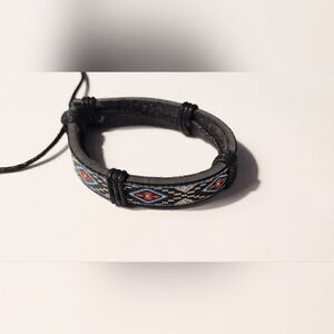 Men's bracelet leather new d19‎